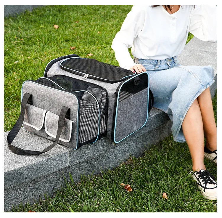 FlexiPaws™ Expandable Pet Travel Carrier