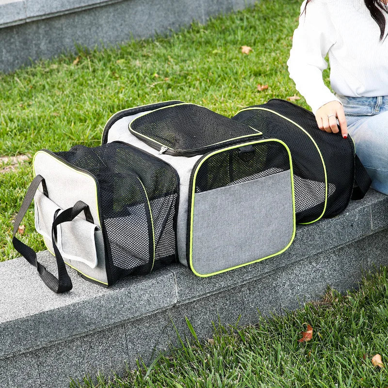 FlexiPaws™ Expandable Pet Travel Carrier